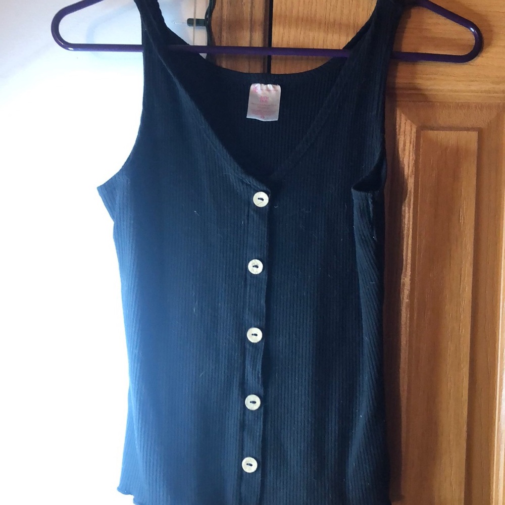 Black tank top